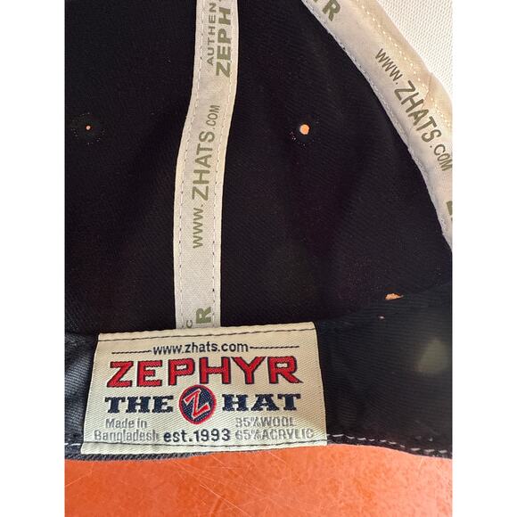 Zephyr App State Mountaineers Snapback Hat Black White Yellow - Picture 5 of 6